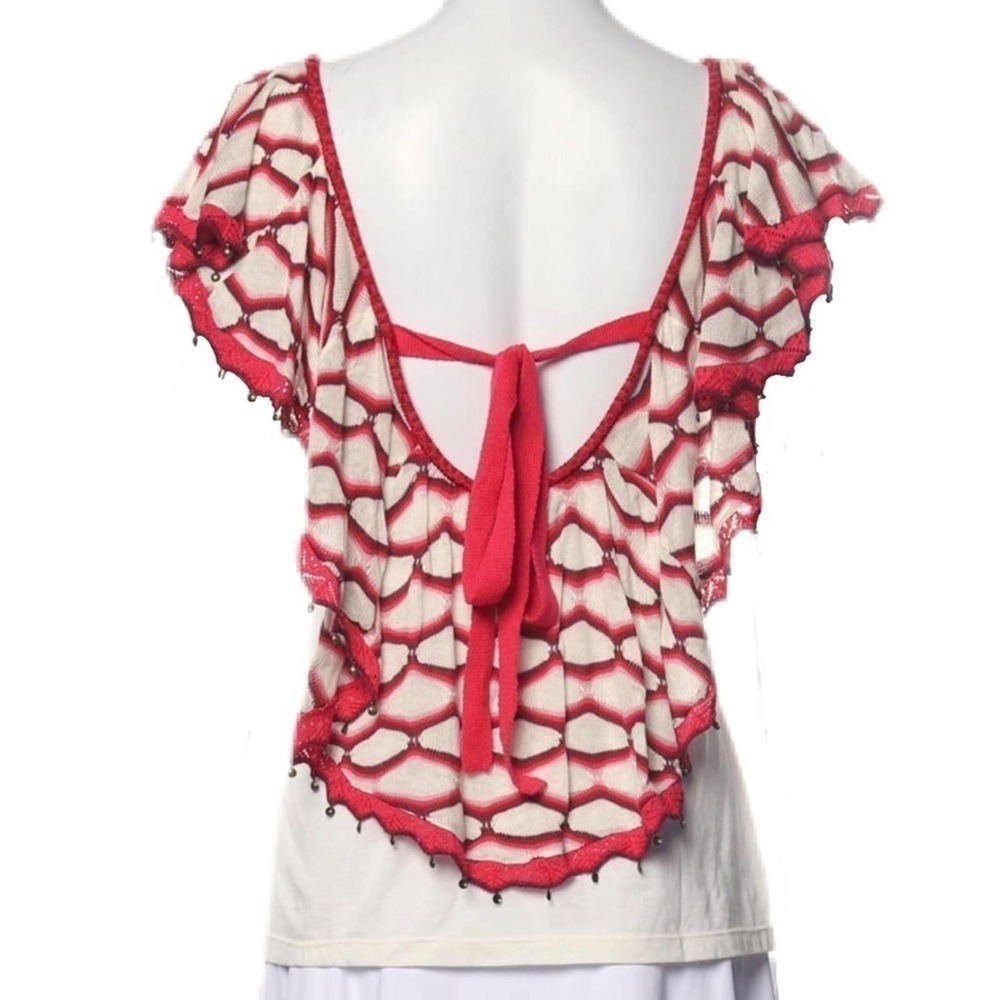 Cecilia Prado Crocheted and Beaded Blouse - Picture 2 of 6